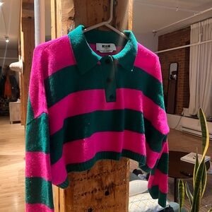 MSGM cropped polo size xxs